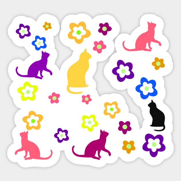 Cat Gifts for Cat Lovers Sticker by 3QuartersToday